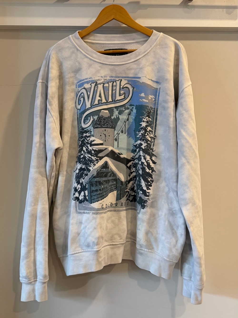 Big Vista Vail Colorado Ski Graphic Sweatshirt Made in the USA L